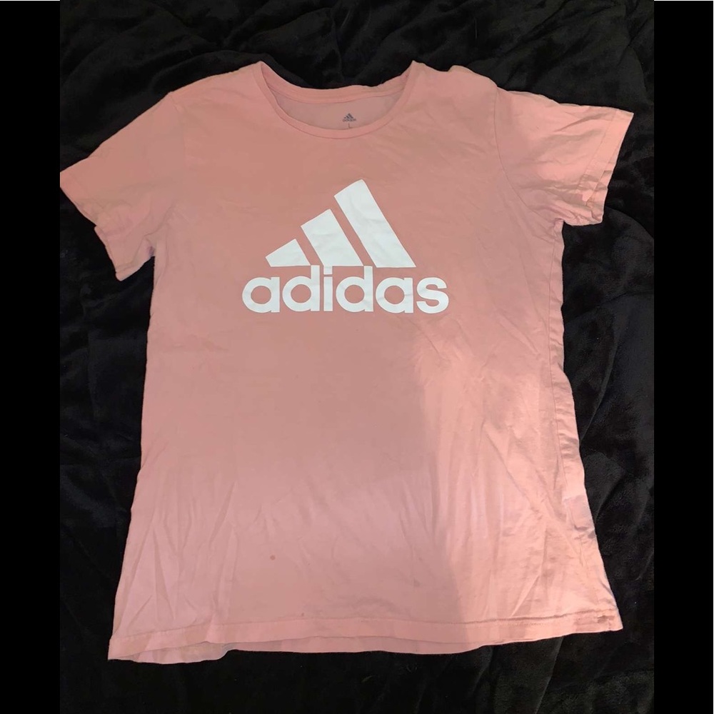 pink adidas tee